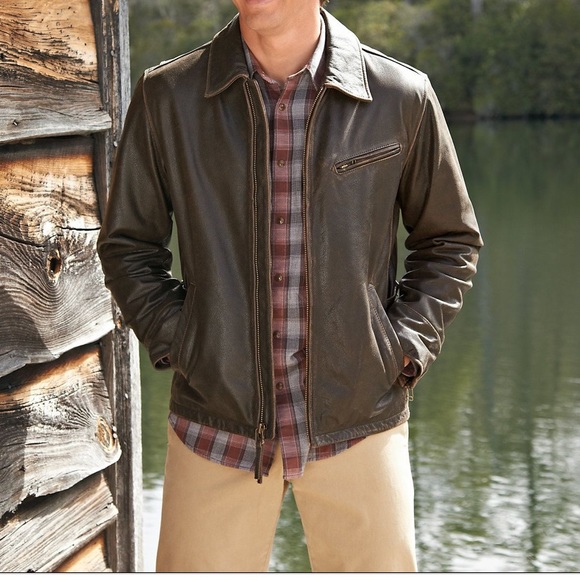 eddie bauer leather jacket